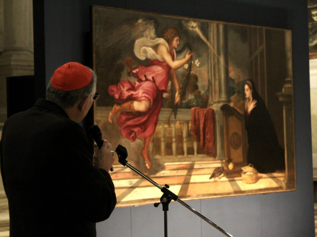Un simbolo che parla oggi: restaurata l’Annunciazione di Tiziano