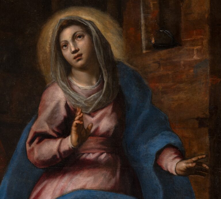 Palma Madonna del Parto dettaglio dopo il restauro (@Matteo De Fina)