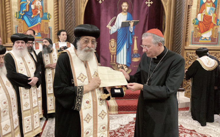 Tawadros II e Moraglia