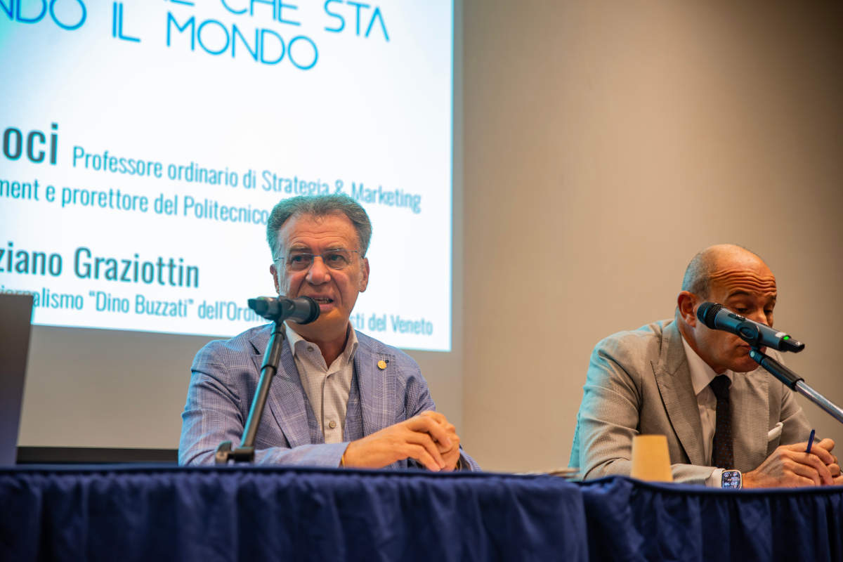 Tiziano Graziottin e il professor Giuliano Noci